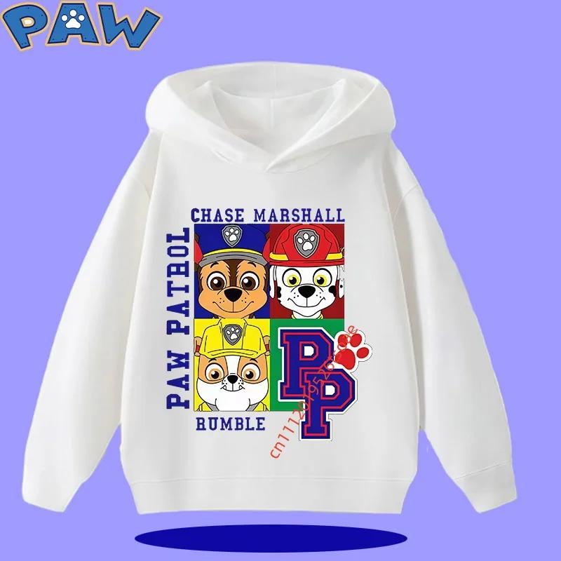 PAW Patrol 2026 Kids Hooded Sweatshirt for Autumn/Winter Long Sleeve 2026 New Style Boys' and Girls' Cartoon Print Sweater