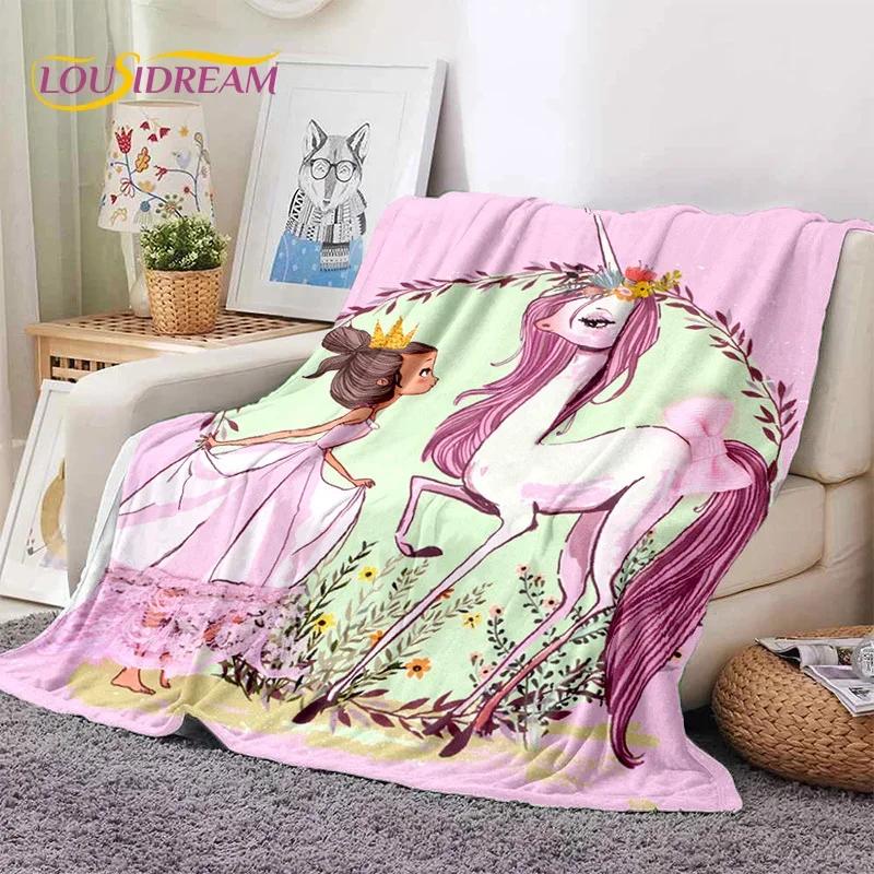 Roztomilá baletka, baletka, víla, kreslená, měkká flanelová deka na postel, do ložnice, na pohovku, na piknik, přehozová deka pro venkovní volnočasové aktivity, dárek