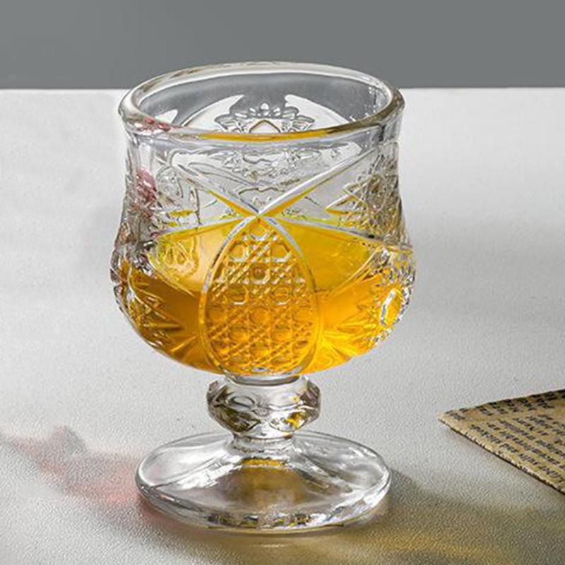 6pcs Set Shot Glass Small Liquor Goblet Red Wine Glasses Exquisite Mini Spirits Cup Transparent Drinkware Wedding Party Glass