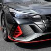 Left+Right Front Fog Light Lamp Cover Trims, Red For Hyundai Elantra N 2022 2023