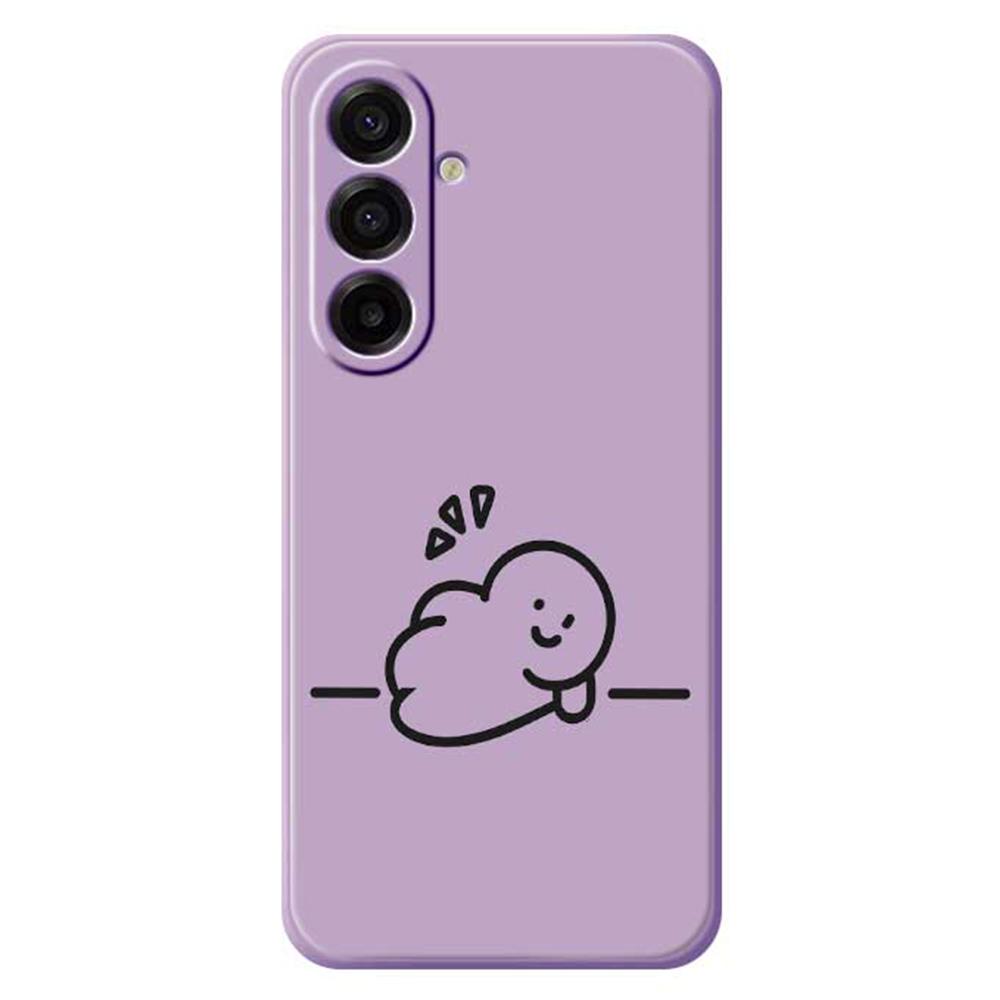 

For Samsung Galaxy A17 5G/A17 4G Case Stick Figure Pattern Printing Straight Edge TPU Phone Back Cover