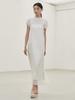 NOUVE Layered Sleeveless Long Dress - White