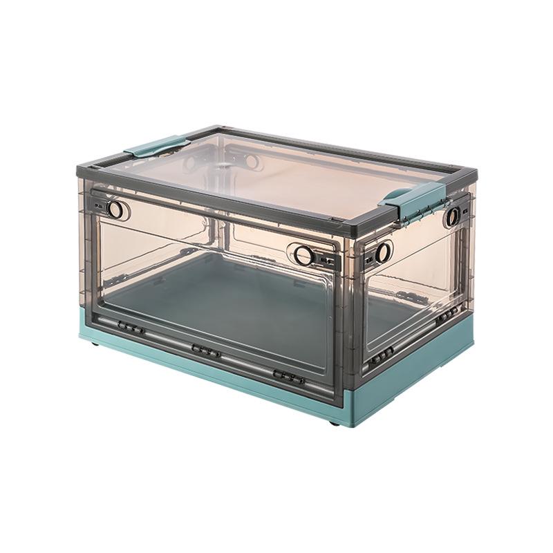 Foldable Transparent 5-Door Storage Box for Clothes, Quilts, Books, and Toys