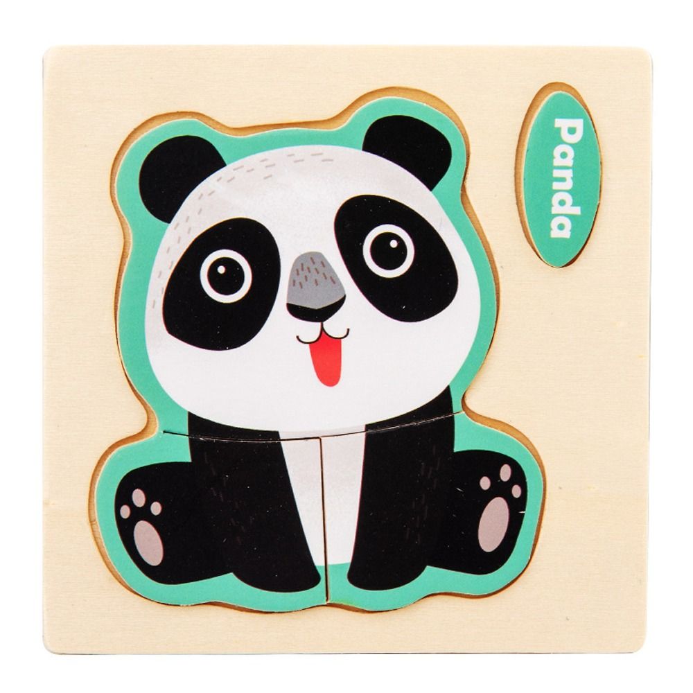 Traffic Jigsaw Toys 3D Animal Jigsaw Wood 3D Wooden Puzzle Cartoon   Preschool Learning Toys
