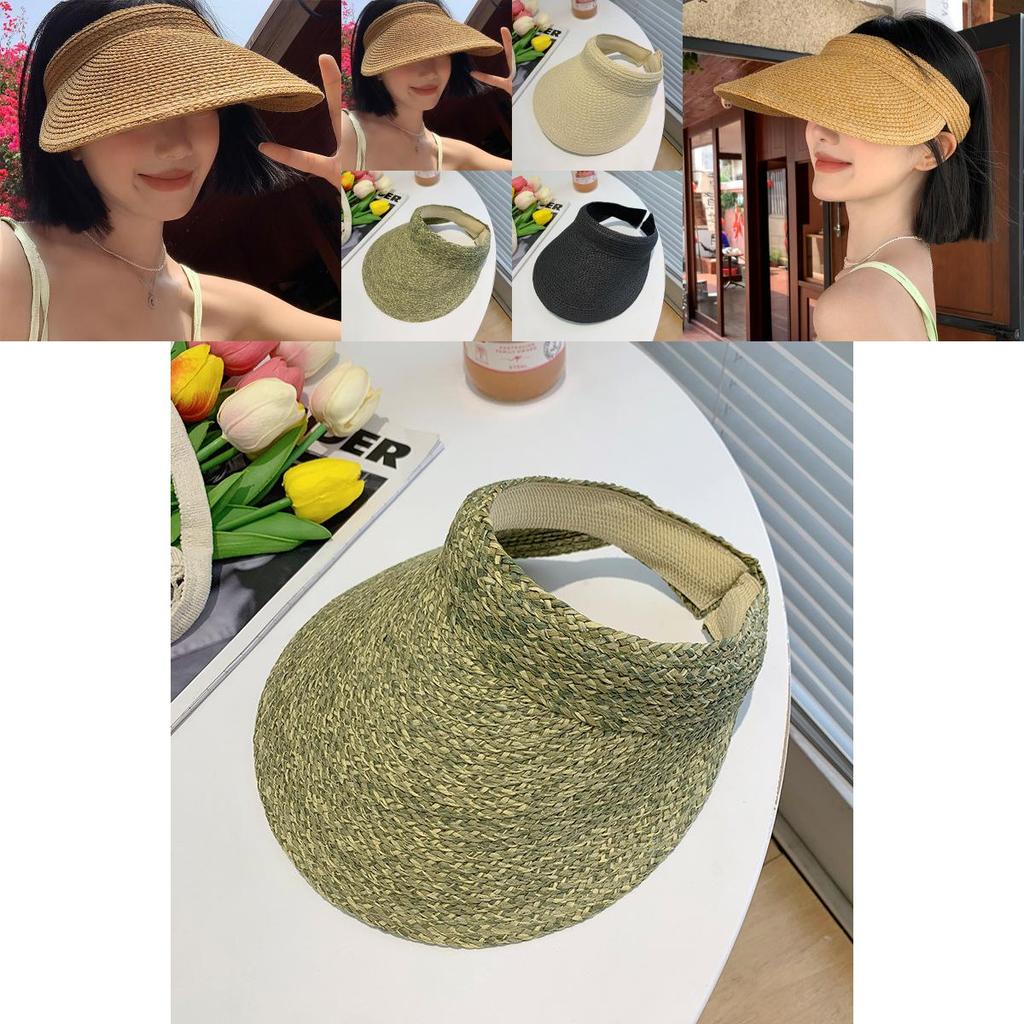Summer Womens Straw Sun Hat With Large Brim And Uv Protection For Casual Travel And Beachwear