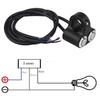 Interruttore Manubrio Moto 7/8" 22mm Fari Freni Luci Nebbia ON/OFF Tipo B con Indicatore