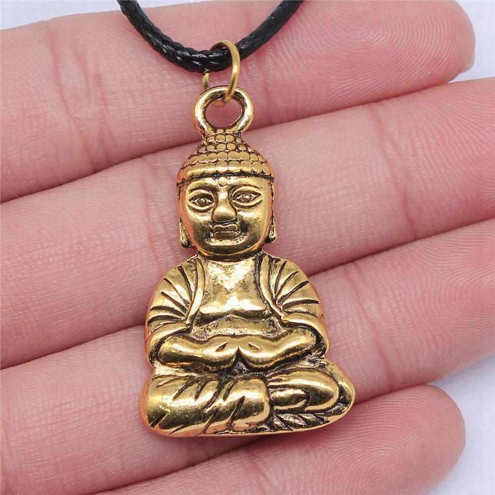 45cm Necklace Leather Chain Big Chief Pharaoh Buddhism Minimalist Jewelry Components QN015