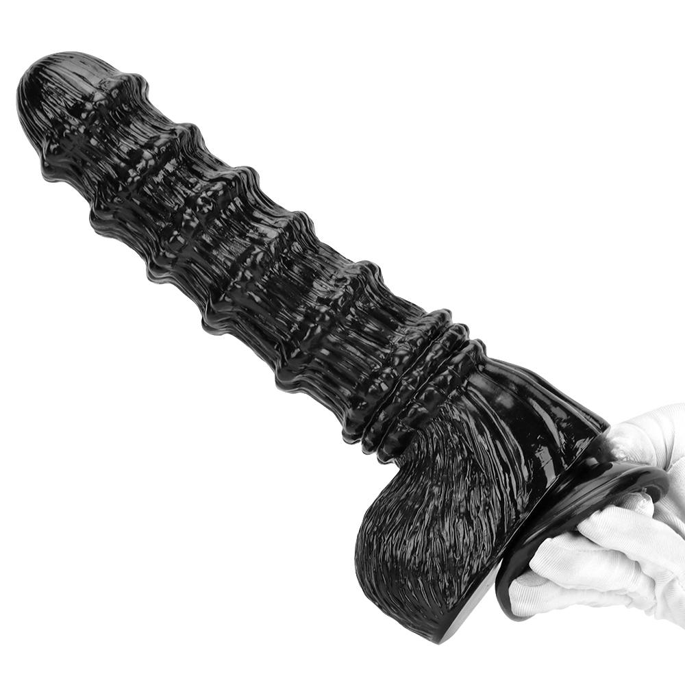 Black Horse Dildo Plug Dilator Masturbator Adult Sex Toy Realistic Penis Fisting Strap On Cock Big Dick PVC BDSM Pegging