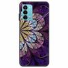 Custodia per ZTE Blade V40 Vita Fiore Marmo Nero Paraurti Morbido TPU Silicone Cover per ZTE V 40 Vita / Blade V40 Vita Custodie per Telefono