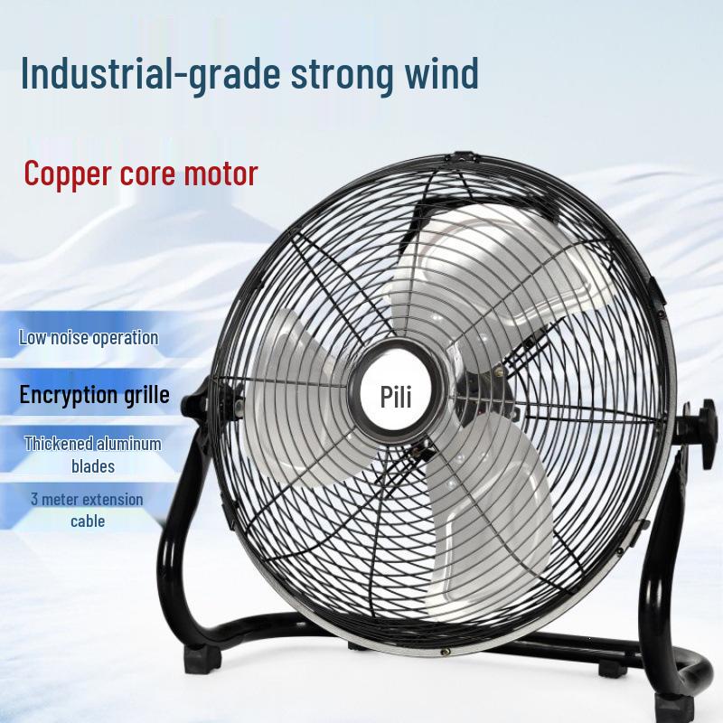 Ventilatore da pavimento silenzioso per impieghi gravosi per cantiere e uso domestico - Forte vento industriale