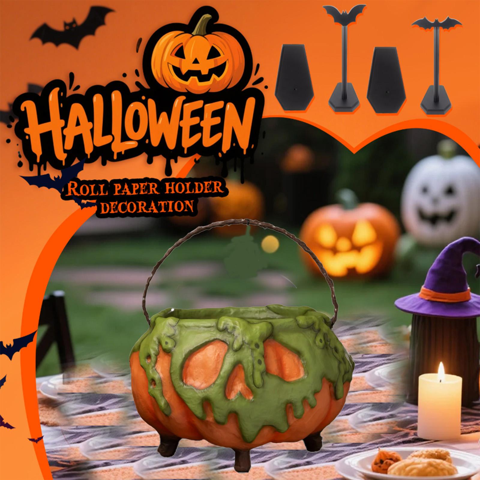 

Poisonous Pumpkin Pot - Halloween Decoration - Desktop Item Or Hand-held - Suitable For Storing Snacks One Size