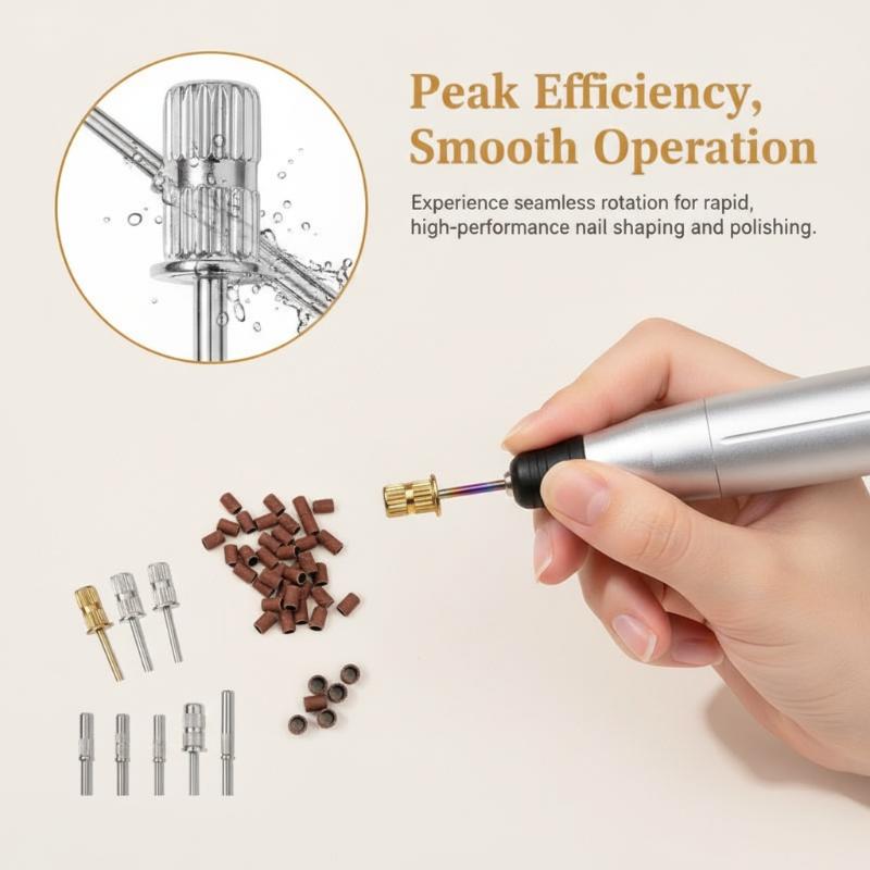 1Pc Mandrel Bit For Mini Large Nail Sanding Bands Stainless Steel Electric Manicure File Tools