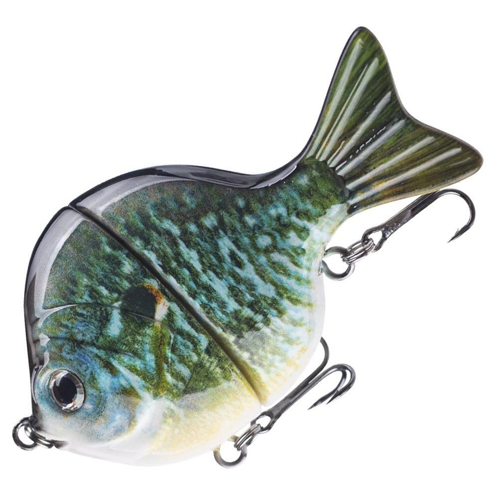 

34.5G Weight Plastic Swimbait Single-jointed Design Bass Lures Freshwater Fishing 7