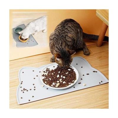 1 Peça Tapete de Silicone para Alimentação de Animais de Estimação Anti Transbordamento Antiderrapante Impermeável e Fácil de Limpar Tapete para Gato e Cachorro Tapete de Alimentação para Animais de Estimação