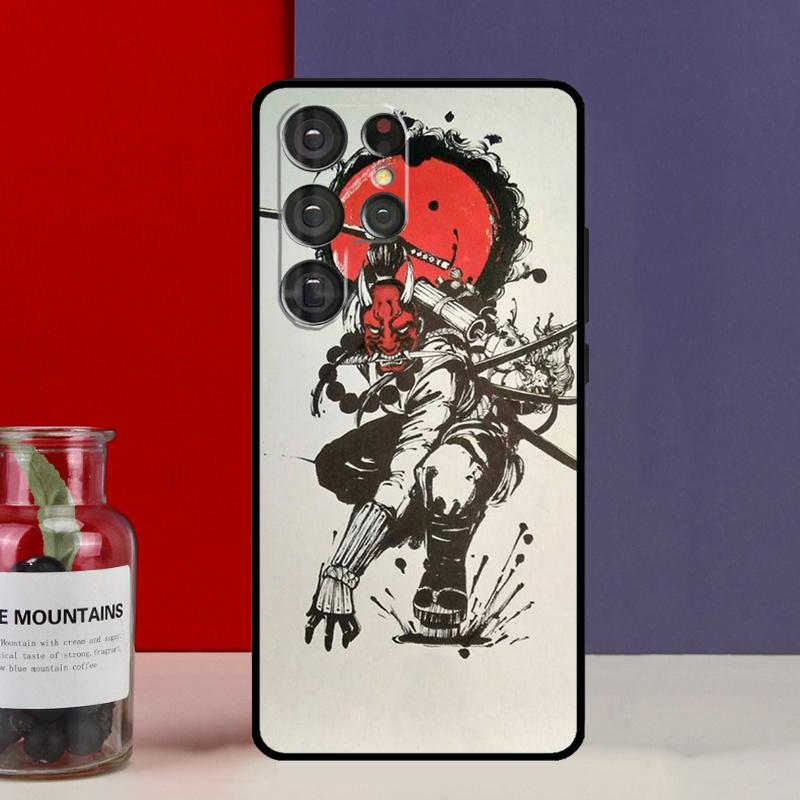 Oni Hannya Mask Funda Case For Samsung Galaxy S25 Ultra S9 S10 S20 FE S21 S22 S23 Plus S24 Ultra Phone Cover