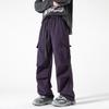 Spring and Autumn New Men's Multi-pocket Elastic Tooling Casual Pants Trendy Straight Stylish Pants