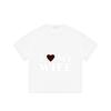 I Love My Wife T-Shirt Black Heart and Text Print for Couples Valentine Day Gift