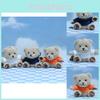 Charming Cartoon Teddy Bear Plush Toy Keychain Delightful Animal Pendant For Bags