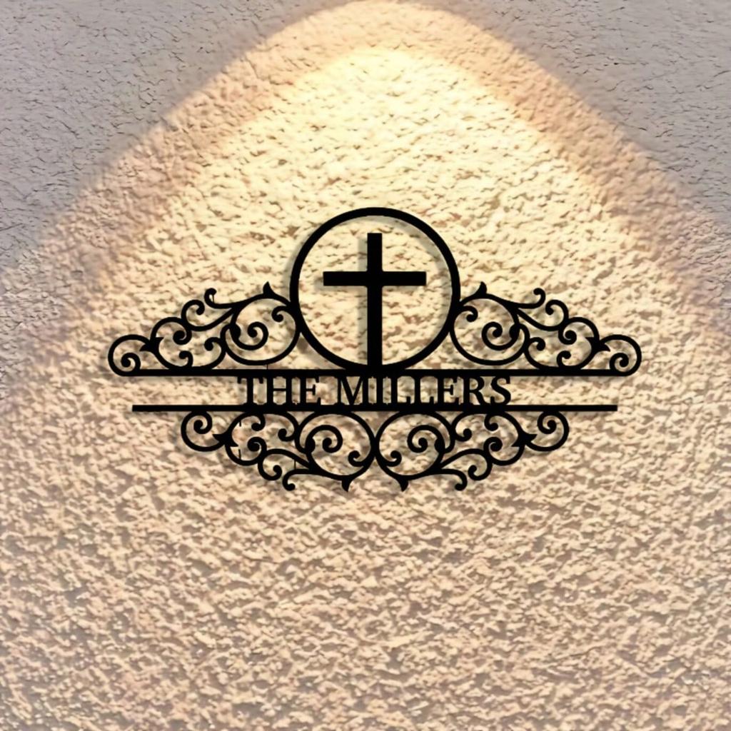 Faith Iron Wall Art Metal Plaque Handcrafted Home Office Decor Inspirational Sign
