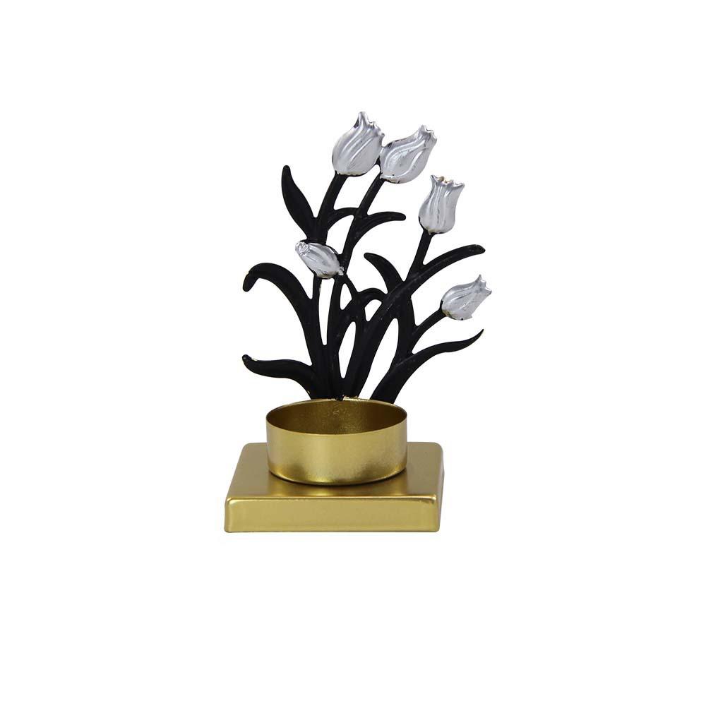 

Винтажный уникальный 3D металлический подсвечник, железный художественный подсвечник в виде цветка и дерева, подсвечник ручной работы в виде листа, подставка для домашнего декора