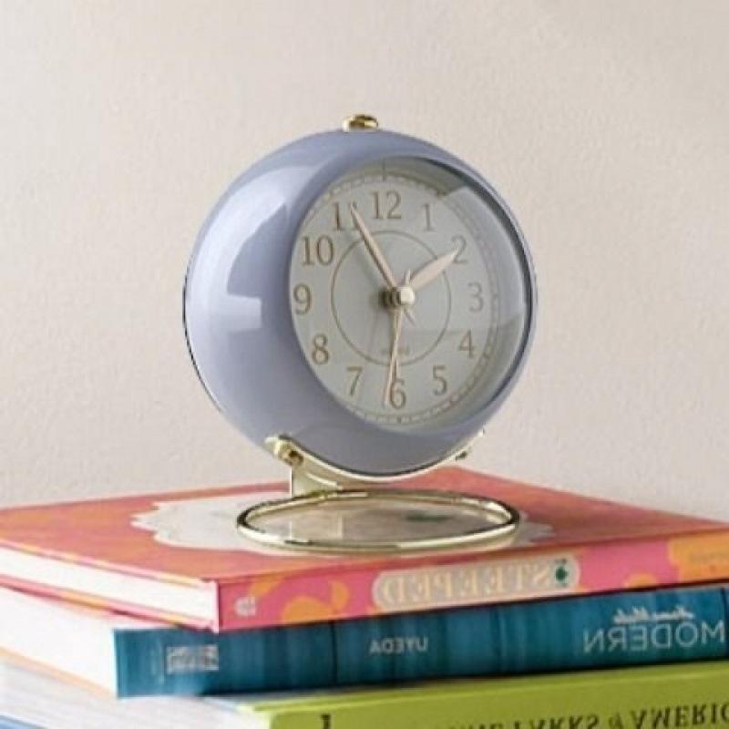 Alarm Clock Student Mini Version Bedroom Desk Bedside Ornaments Ins Retro Paint Simple Creative Hour Clock