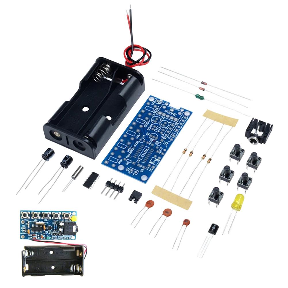 

Модуль бездротового стерео FM-радіоприймача PCB DIY Комплект радіоприймача 76MHz-108MHz FM DIY Електронні комплекти