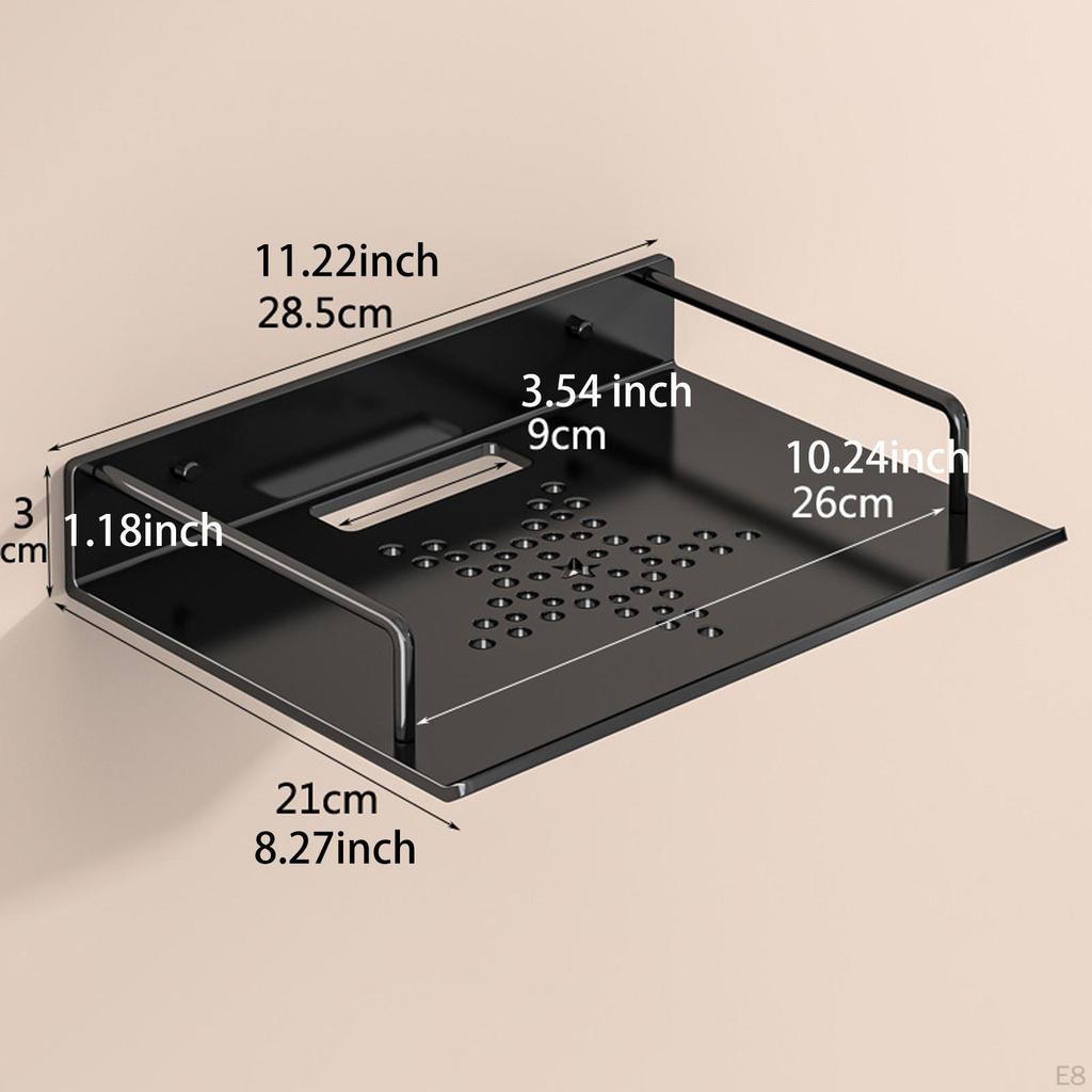 Hanging Shelf for Wall Mount DVD Player Game Storage