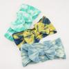 Baby Hair Accessories Tie-Dye Nylon Bow Children'S Headband Super Soft Wide Headband Baby Stockings Headband