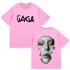 Lady Gaga The Mayhem Ball Tour 2025 Graphic T-Shirts Unisex Women Casual 100% Cotton Short Sleeve T Shirt Hip Hop Clothing T-shirt