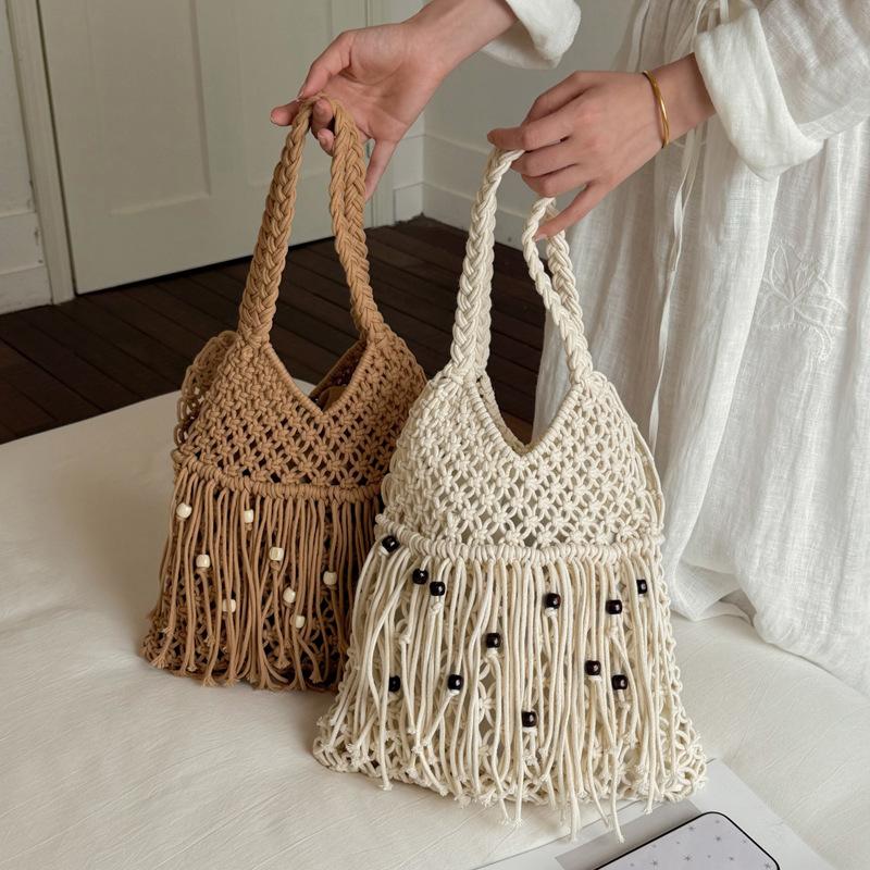 Large-capacity Rope-woven Casual Shoulder Bag Tote Bag