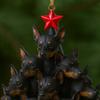1/5Pcs Dog Christmas Ornament with Lanyard Puppy Pendant Acrylic Keepsake Decoration Indoor Outdoor Festive Tree Decor