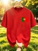 Portugal Flag Print Tshirt Unisexs Cotton Crewneck T Shirts Summer Oversized Sportswears Y2k Casual Running Short Sleeve