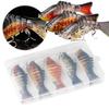 5PCS Multi Jointed Swimbait Lifelike Sinking Wobblers Fishing Lures Swimbait Bionic Crankbait Tackle Pike Carp Fishing Tools