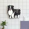 Cartoon Dog Creative Decoration Wall-mounted Clock, Living Room Pet Store Swing Style Wall Clock Ornament