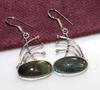 Exclusive Fiery Labradorite 925 Silver Plated Earrings 1.6" Most Beautiful i2O16