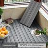 Outdoor Interlocking Flooring, Outdoor Plastic Wood Flooring, Balcony Bathroom Floor Mat, Environmentally Friendly, Anti-Corrosion, No Joist Terrace