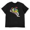 Gouldian Finches T-Shirt Hippie Clothes Clothing Summer Top Plus Size Clothes Shirts Graphic Tee Men