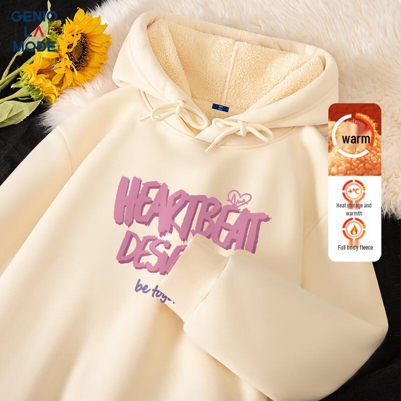 

GENIOLAMODE Men s Winter Heavyweight Fleece Hoodie L