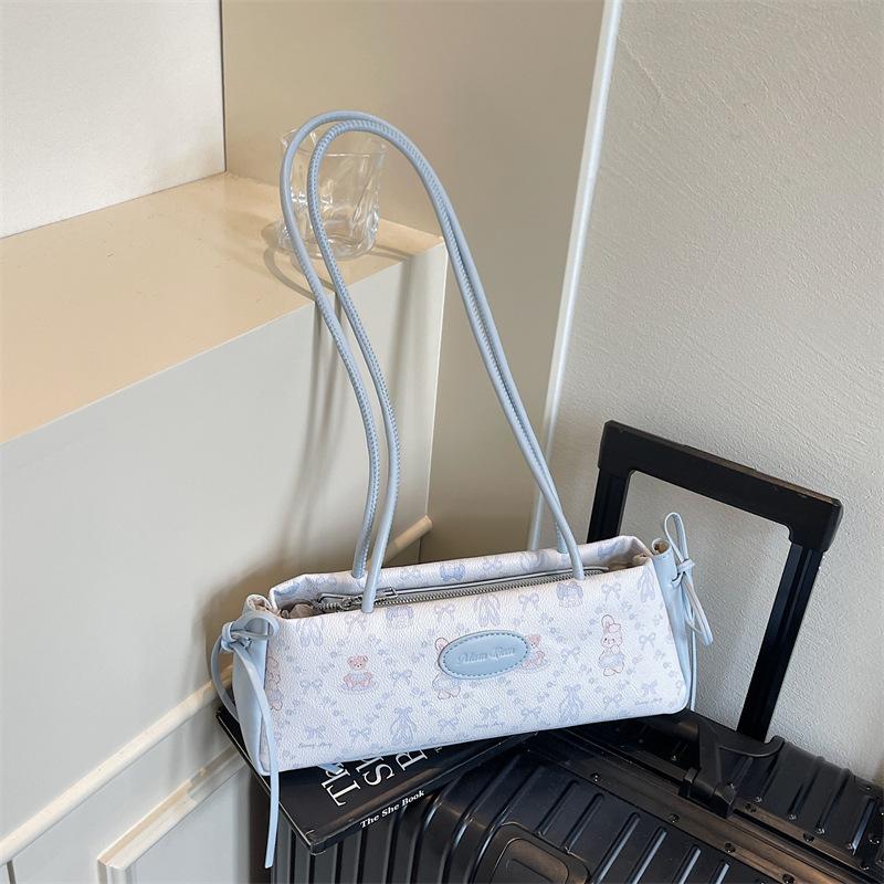 Trend sense fashion jacquard baguette armpit bag women's summer new simple shoulder commuter bag