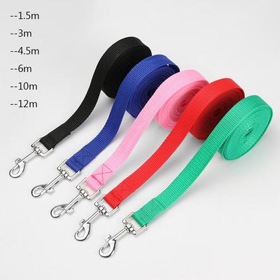 Colorful Dogs Cats Nylon Belt Puppy Collar Traction Rope Dog Leash Walking Training Lead Strap