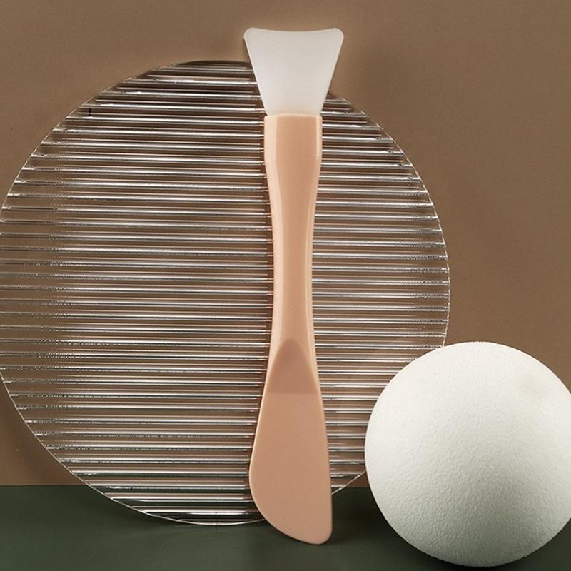 

1 шт. Силиконовая косметическая кисть для маски для лица со скребком, кисть для глиняной маски, инструменты для макияжа розовый