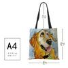Dog Cartoon Shoulder Bag Vintage Women Reusable Large Capacity Canvas Tote Bag Harajuku Casual Shopping Storage Handbag KTY