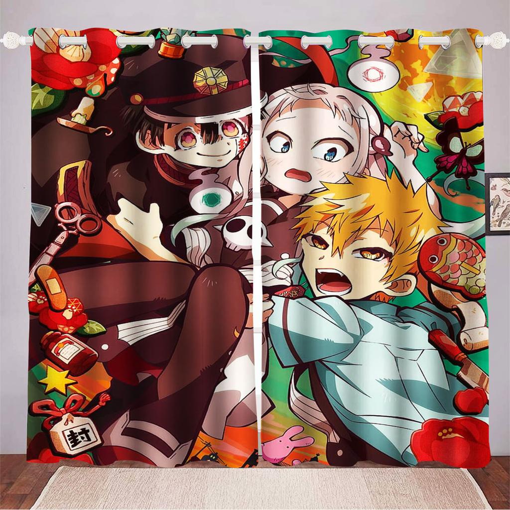 Hanako-kun Cerejeira Japonesa Home Decor Kitchen Living Room Bedroom Curtains For Blackout Curtains Christmas Gifts