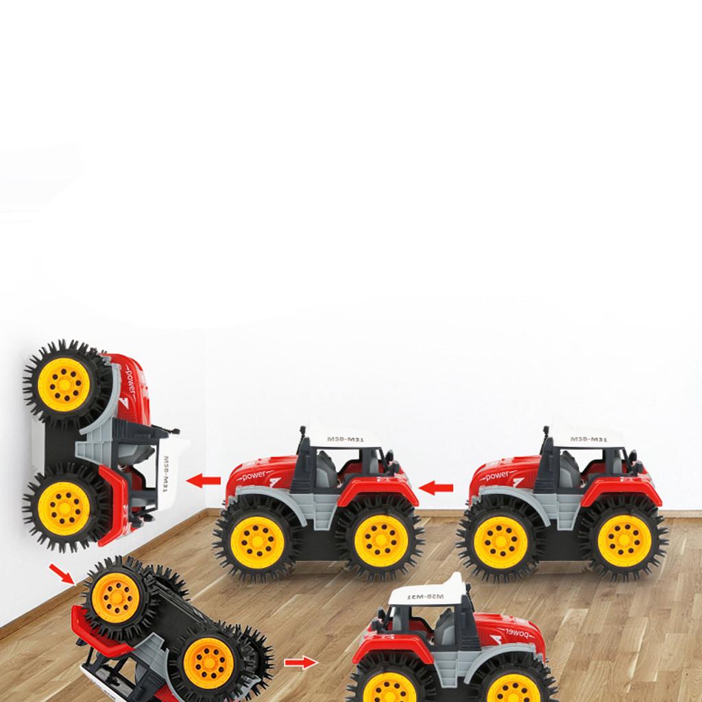 Детский самосвал Моделирование 4-х колесный электрический игрушечный автомобиль-трюк — фото 9