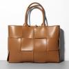 Genuine Leather Bag 2026 Autumn/Winter New Woven Tote Bag Cowhide  European and American Foreign Trade Bags Checker Handbag Leather