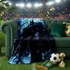 Bat In Colorful Artwork Throws Blanket Flannel Blankets Plush for Couch Bed Gifts for Men Women Travel picnic blanket Christmas fan gifts