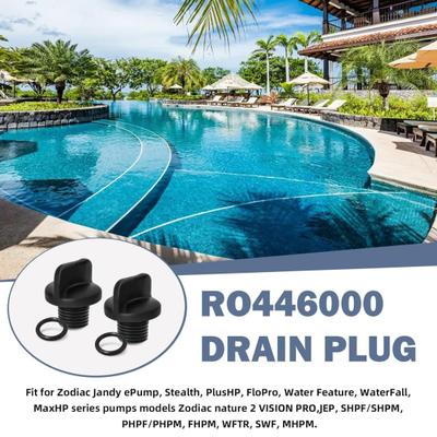 Poolpumpsavtappningsplugg R0446000 Avtappningsplugg med O-ring Ersättning Avtappningsplugg för Booster Series Pump Och Vattenreningssystem