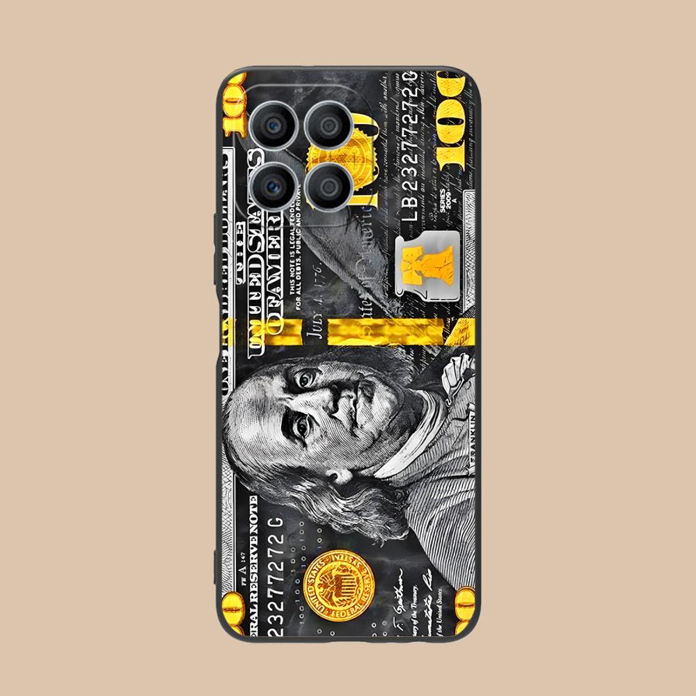 USD Dollar Matte TPU Mobile Phone Case for Honor 90 80 70 60 50 30 20 10 9 8 7 Pro S SE Lite 5G Colorful Printing Cover
