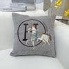 Chenille Jacquard Luxury Pillowcase - White Horse Design