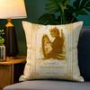 Novel A-A Court Of Thorns And Roses 2 Pillow Case Natural Linen Pillow Case Double-Sided Decor Sofa Pillowcase Home Decor